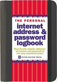 Thumbnail for Internet Address & Password Logbook Peter Pauper Press Password Logbook Original