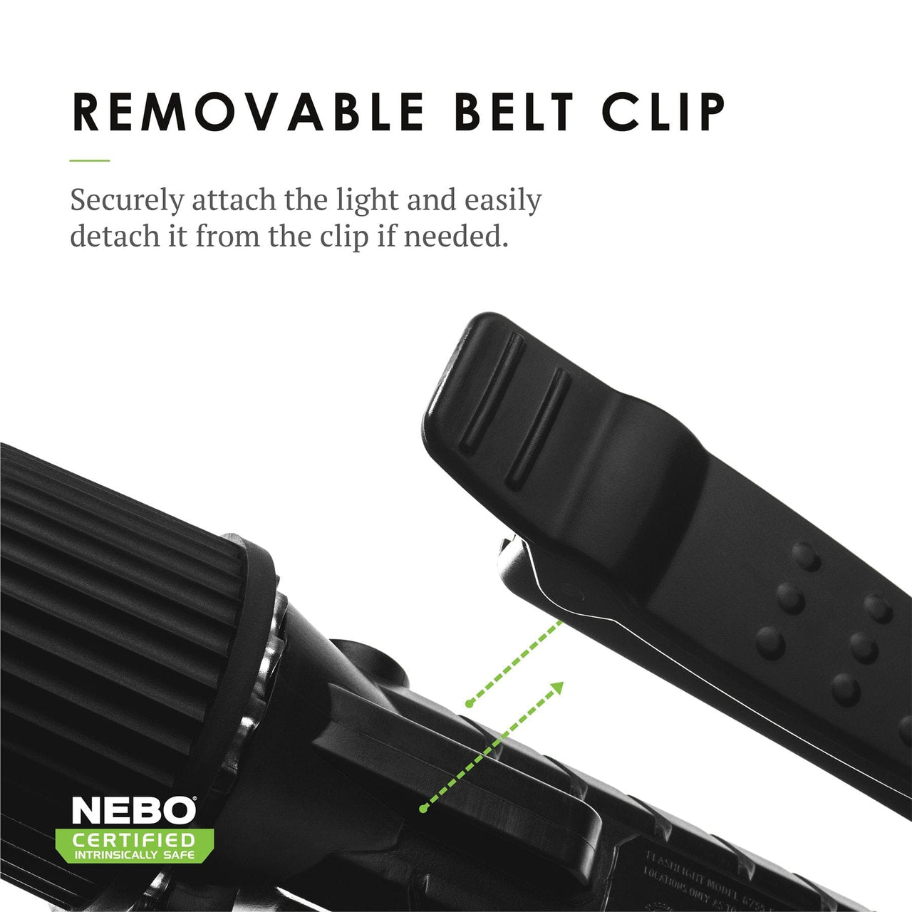 Intrinsically Safe Focusable LED Flashlight Nebo Flashlight