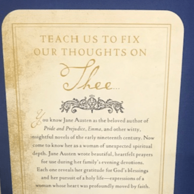 Jane Austen Books - "Jane Austen's Little Book About Life" and "The Prayers of Jane Austen" Harvest House Books