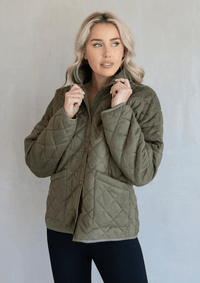 Thumbnail for Joy Jacket in 3 Colors Jen & Co Coats & Jackets Olive / S/M