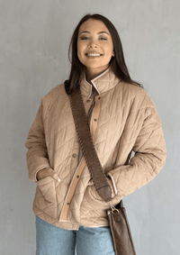 Thumbnail for Joy Jacket in 3 Colors Jen & Co Coats & Jackets Taupe / S/M