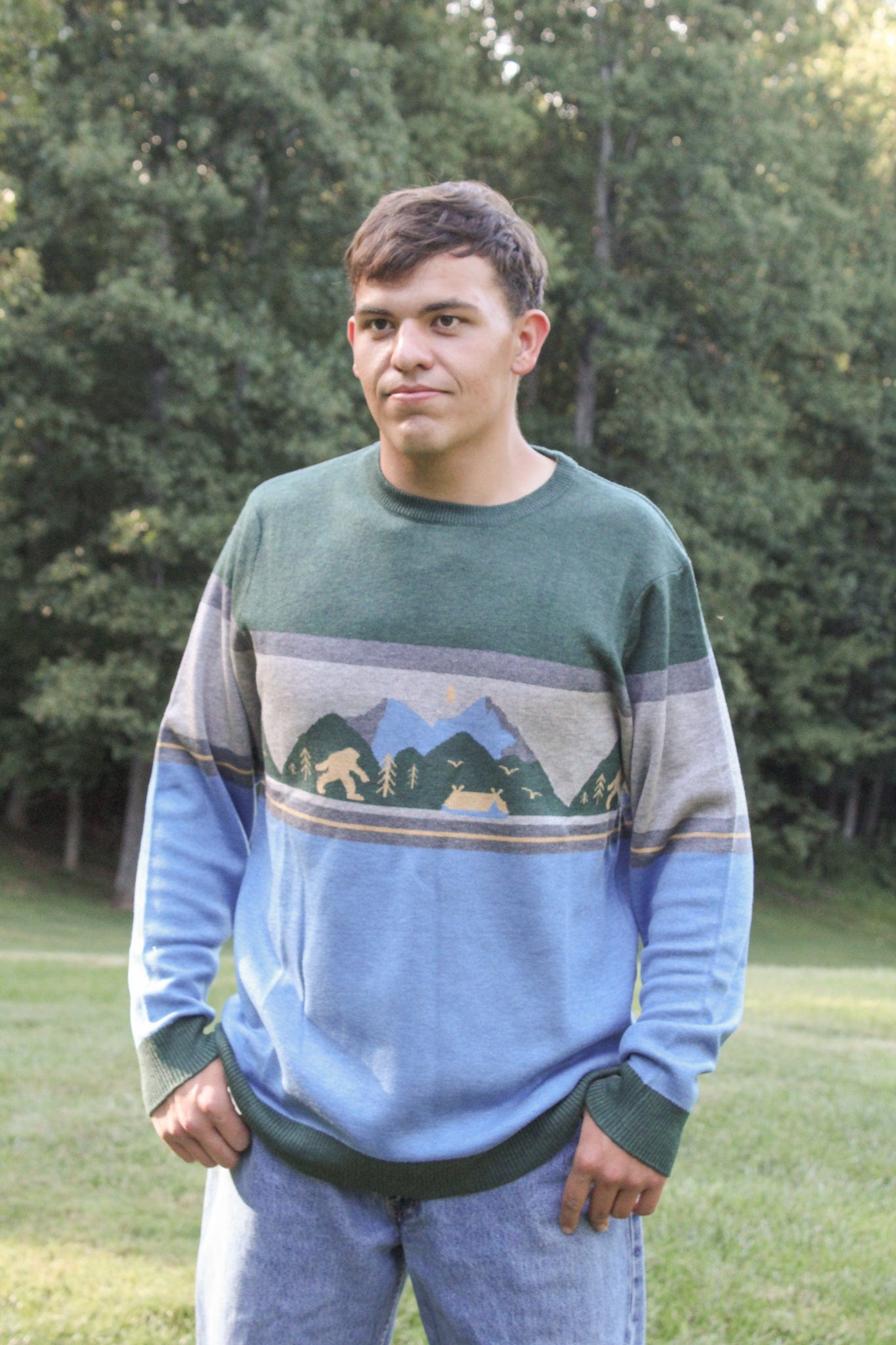 Men's Sweater - Green - S