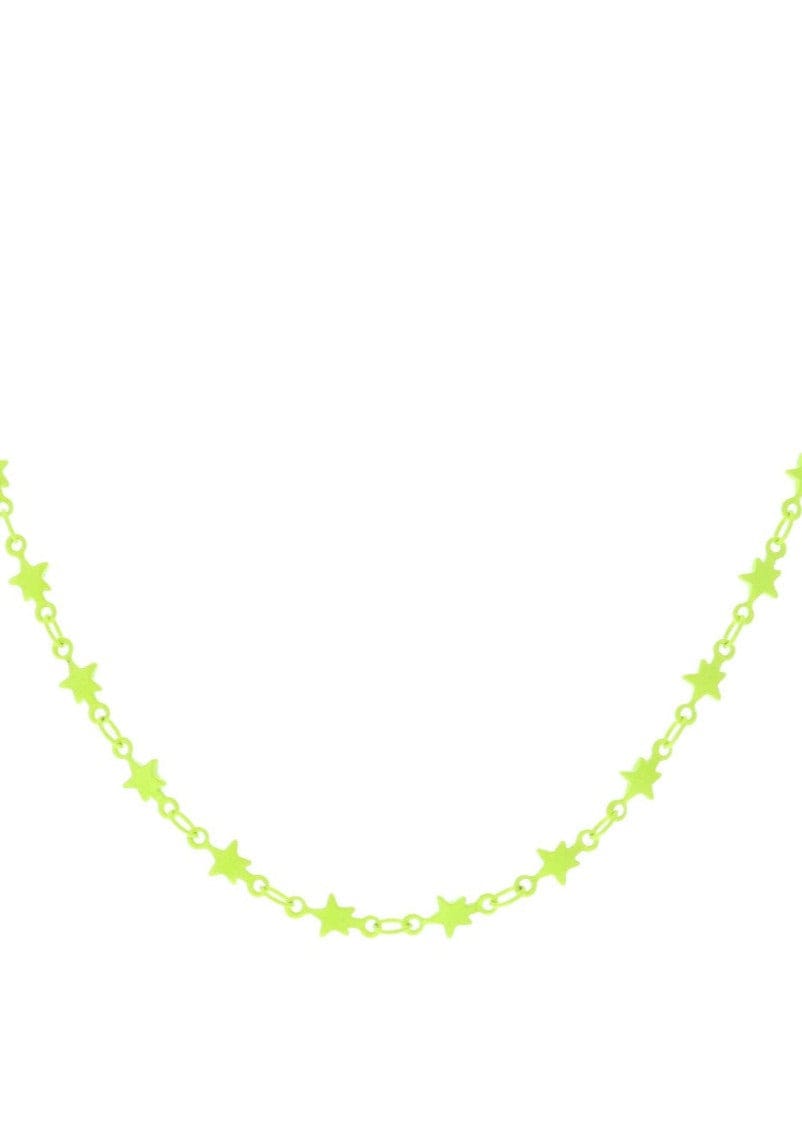 Kids' All the Colors Necklaces JaneMarie CHILDREN Neon Yellow Stars
