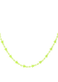 Thumbnail for Kids' All the Colors Necklaces JaneMarie CHILDREN Neon Yellow Stars