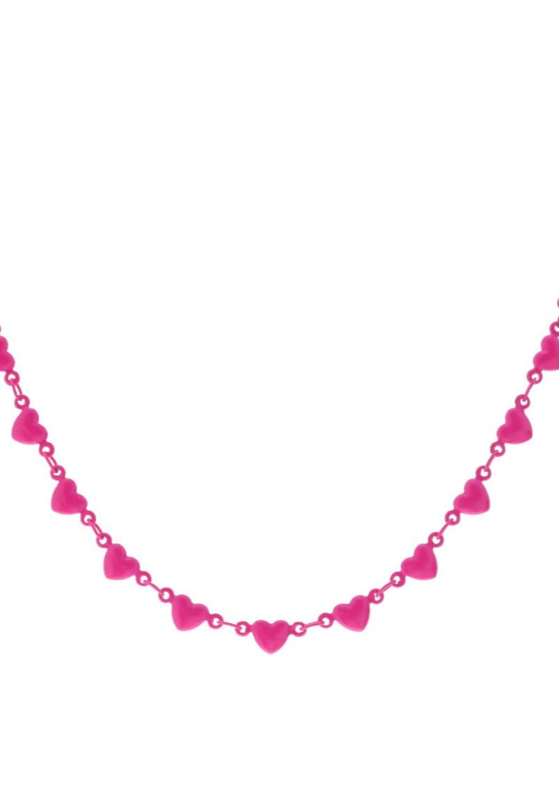 Kids' All the Colors Necklaces JaneMarie CHILDREN Hot Pink Hearts