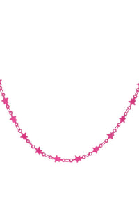 Thumbnail for Kids' All the Colors Necklaces JaneMarie CHILDREN Hot Pink Stars
