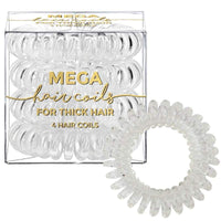 Thumbnail for KITSCH - Transparent Hair Coils - Pack of 4 KITSCH Hair Coils MEGA CLEAR