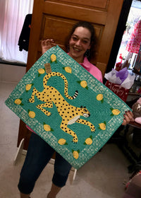 Thumbnail for Leopard with Lemon Area Rug One Hundred 80 Degrees