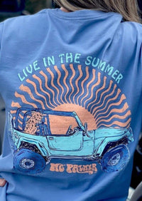 Thumbnail for Live In the Summer Tee | M G Palme Southern Fried Cotton Shirt L
