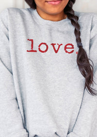 Thumbnail for LOVE Sweatshirt Never Lose Hope Designs Large