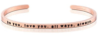 Thumbnail for MANTRABAND BRACELET/CUFF Mantraband Cuff Rose Gold / Be You Love You All Ways Always