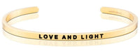 Thumbnail for MANTRABAND BRACELET/CUFF Mantraband Cuff Yellow Gold / Love and Light