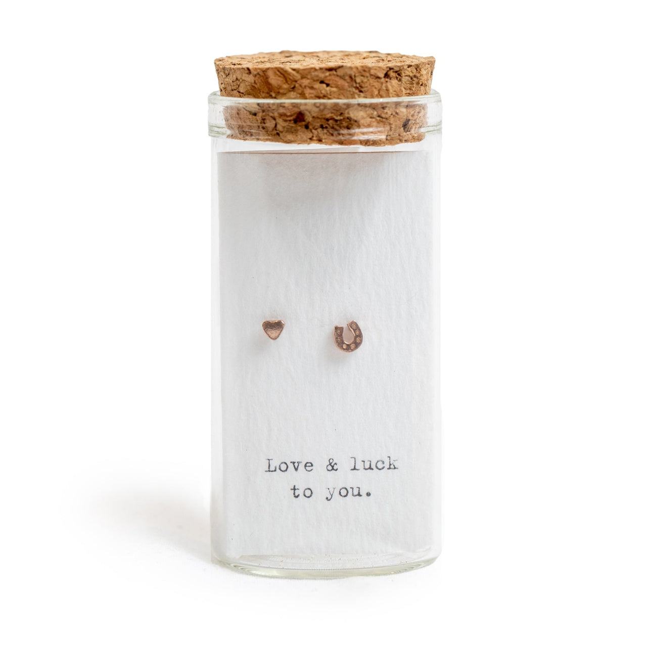 Message in a Bottle Earrings Sugarboo Designs Earrings Love & Luck