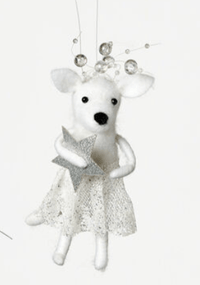 Thumbnail for Mouse Fairy Stardust Felt Ornaments One Hundred 80 Degrees Christmas Ornament Star