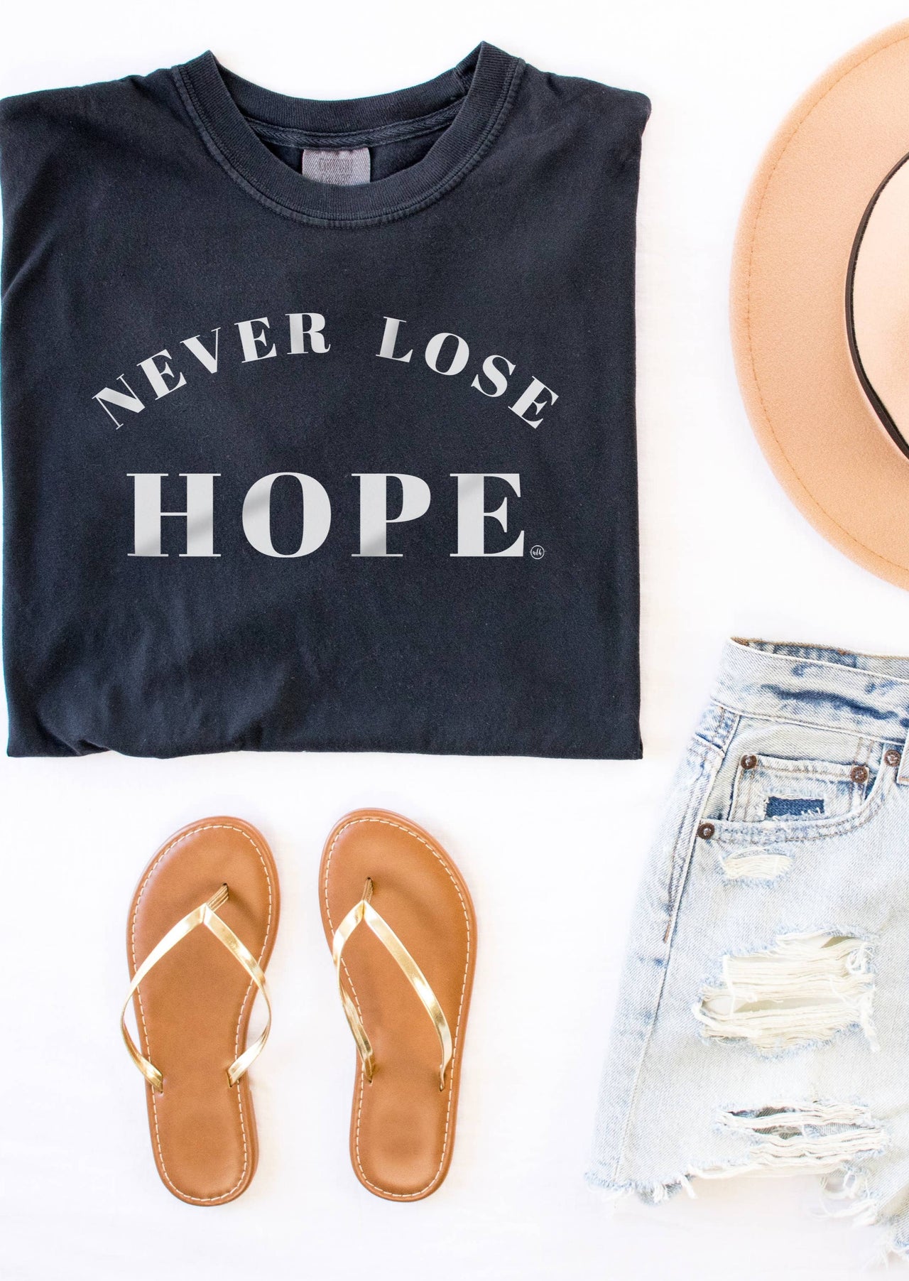 Never Lose Hope Comfort Colors Graphic Tee Never Lose Hope