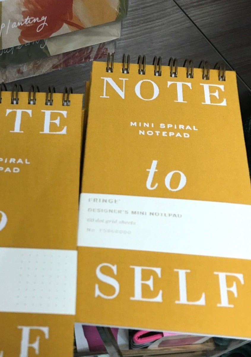 Note to Self Mini Notepad Fringe Studio