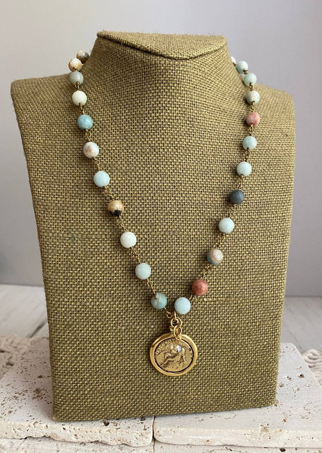 Old World Necklace Grace Girl Beads 16"