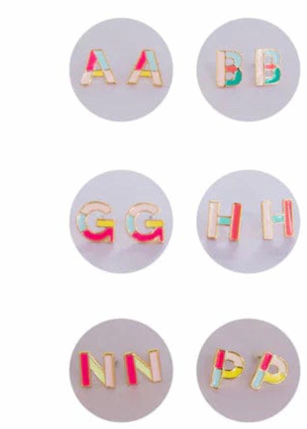 Olivia Luxe Initial Earrings Mattie B's Gifts & Apparel