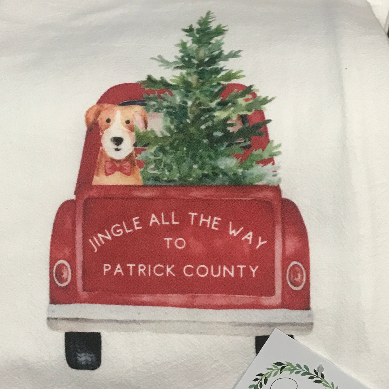 Patrick County Christmas Tea Towel Southern Sisters Kitchen Towels