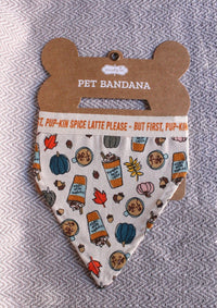Thumbnail for Pet Bandana Holiday Theme by Mud Pie Mud Pie Pet Pumpkin Spice Latte