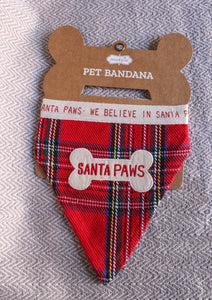 Pet Bandana Holiday Theme by Mud Pie Mud Pie Pet We Believe in Santa