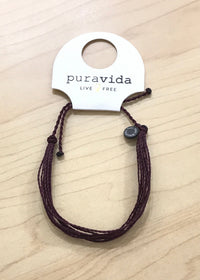 Thumbnail for Pura Vida Original | Burgundy Pura Vida Bracelet