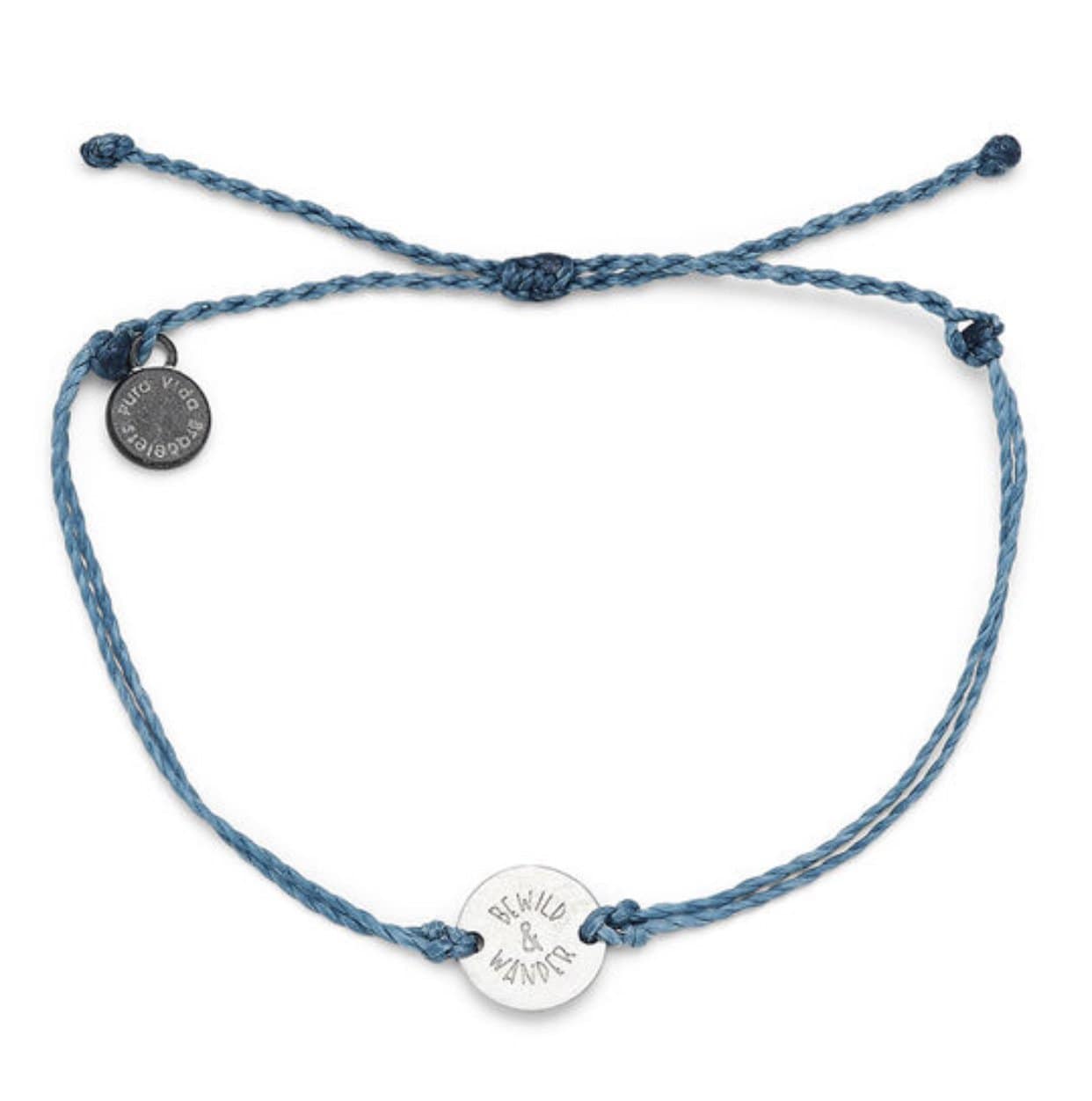 Pura Vida Wander Silver Bracelet Dusty Blue Pura Vida Bracelet