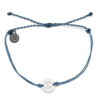 Thumbnail for Pura Vida Wander Silver Bracelet Dusty Blue Pura Vida Bracelet