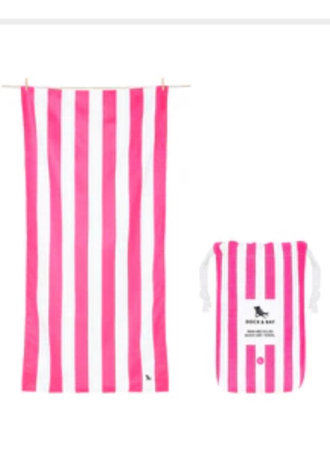 Quick Dry Cabana Toels Mattie B's Gifts & Apparel Large 63” x 35” / Pi Phi Pink