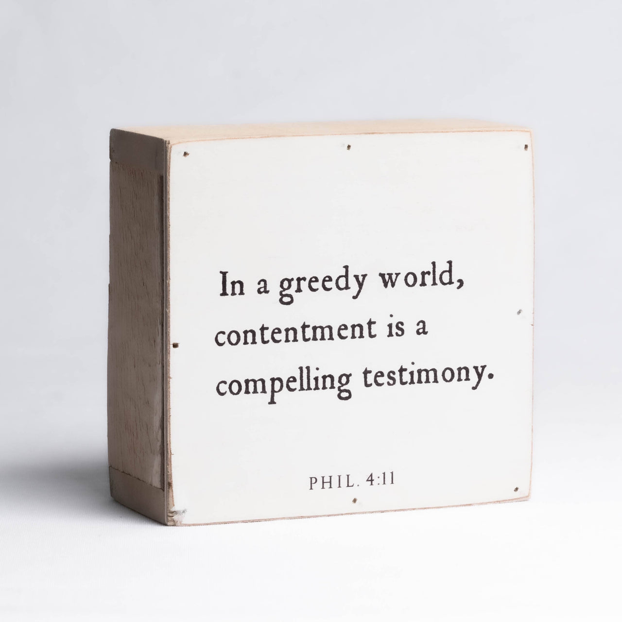 Quote | In a greedy world, contentment is Revelation Culture Inspiration