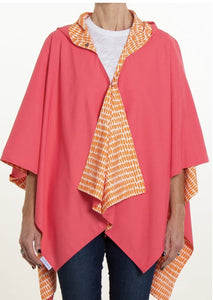 Rainrap Rain Poncho Rainraps Rainrap Pink/coral seeds