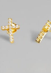 Saint Cross Earrings Meghan Browne Design EARRINGS