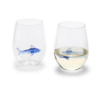 Thumbnail for Shark Stemless Glass Two’s Company Glassware
