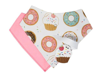 Silli Bandana Bib Set with Teether Fun Zone Inc Baby Cupcake