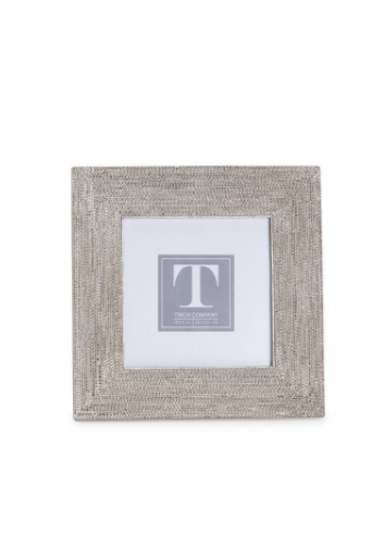 Silver Chain Photo Frames Two's Company Frame 4 x 4 square