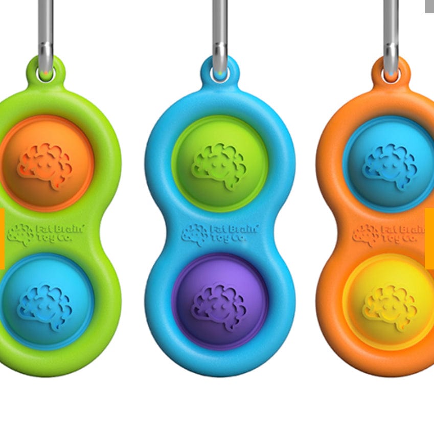 Fat Brain Toy Co. Simpl Dimpl | Colorful, High-Quality Plastic Fidget