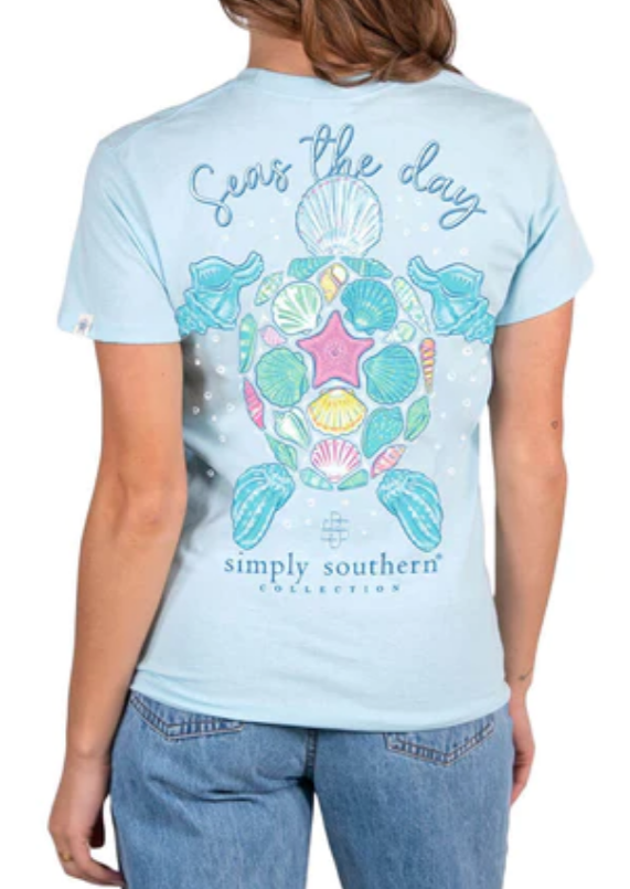 Simply Southern SS Seas the Day Tee Simply Southern SS TEE Small