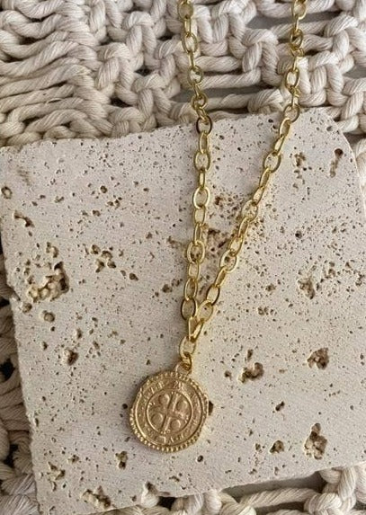 Six Pence Gold Necklace Grace Girl Beads 16” 18" or 20"