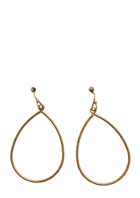 Thumbnail for Teardrop Hoop Earring in Gold Meghan Browne Design