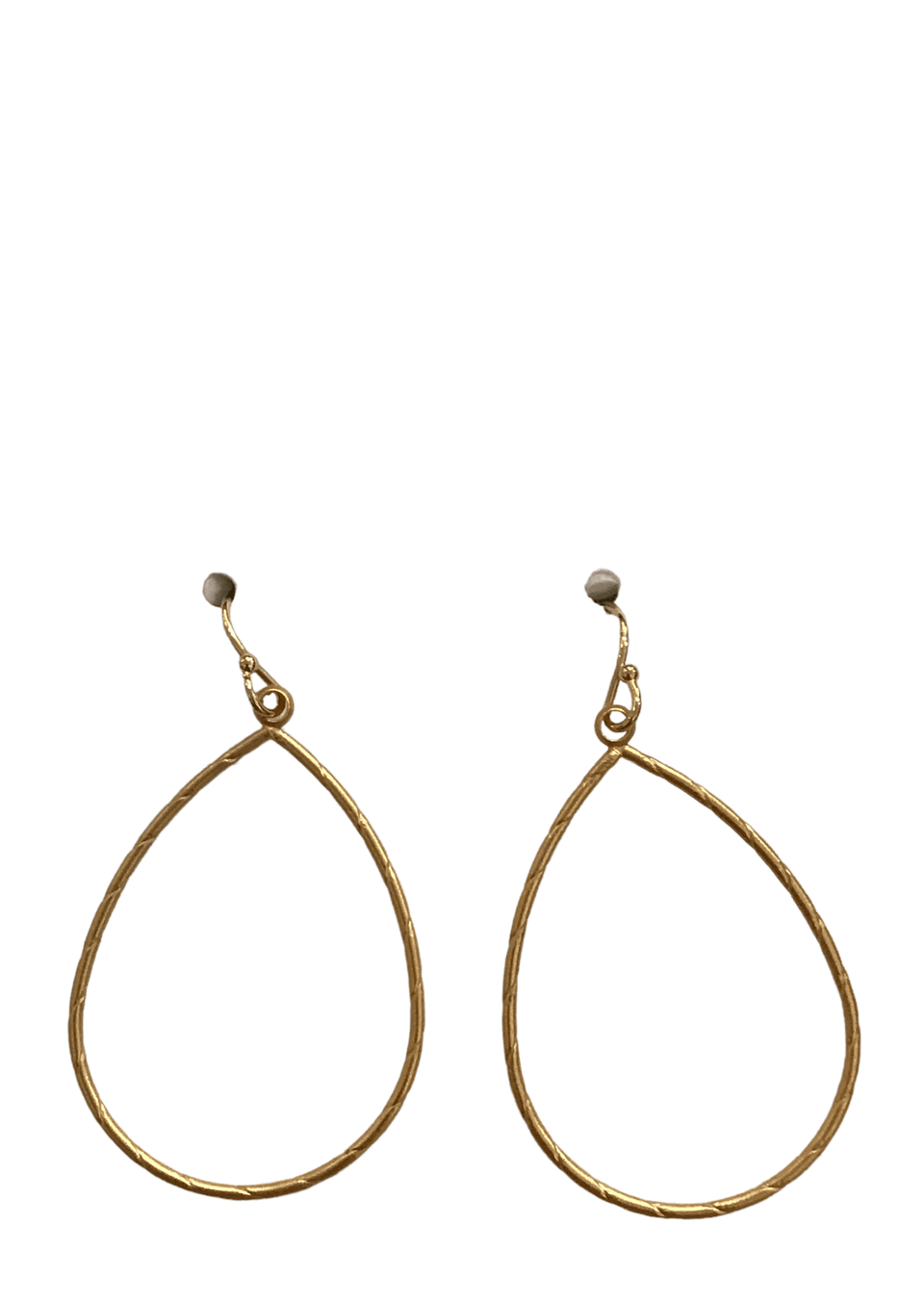 Teardrop Hoop Earring in Gold Meghan Browne Design