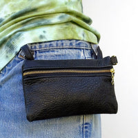 Thumbnail for The Hippie Leather Bag La Place Leather purse LARGE / BLACK
