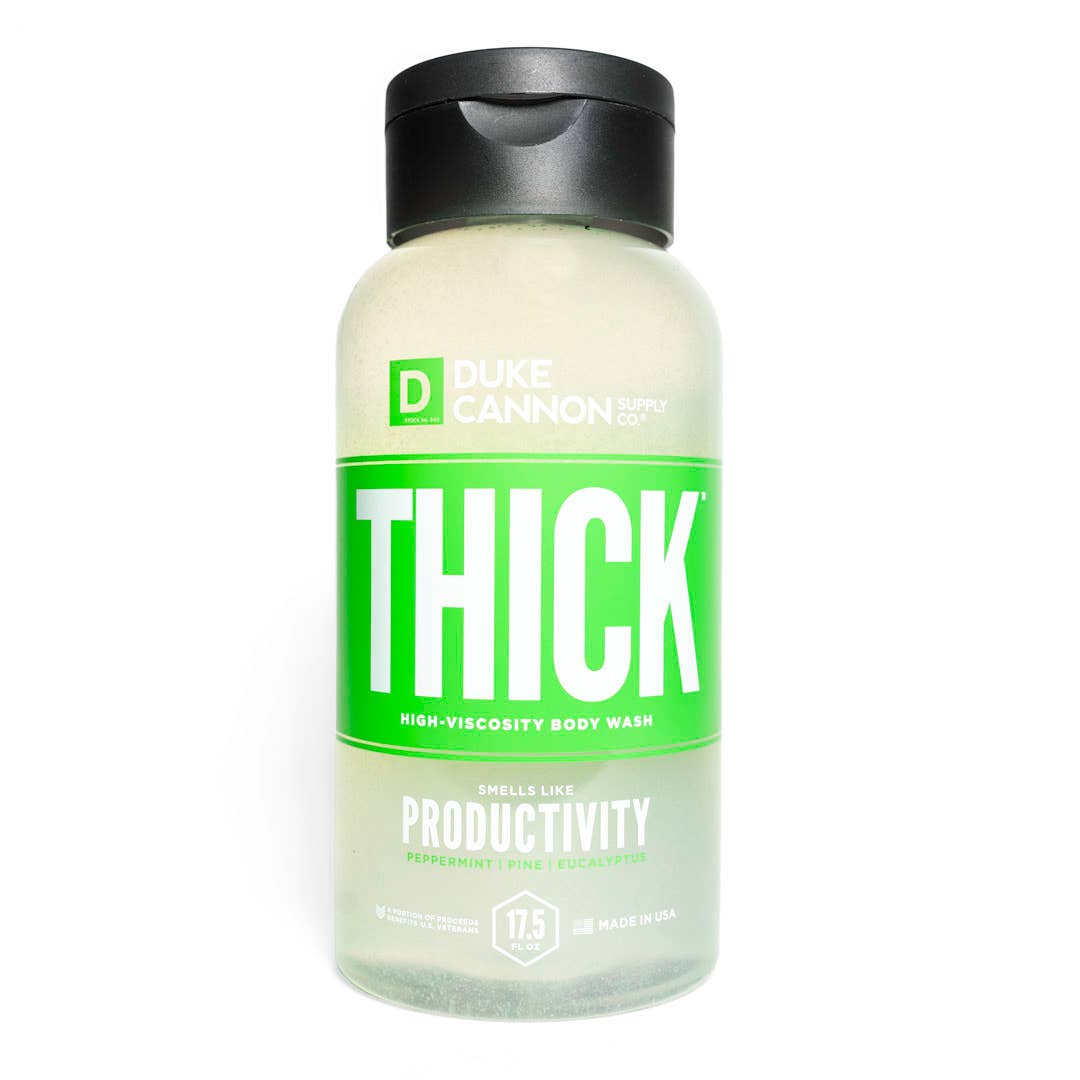 THICK High-Viscosity Body Wash - Productivity Duke Cannon Men’s Soap