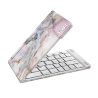 Thumbnail for Type Portable Bluetooth Keyboard Fashionit Technology Pink Marble