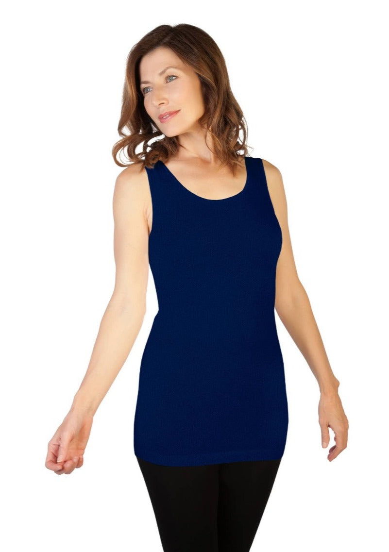 Viscose Tank skinnytees Navy