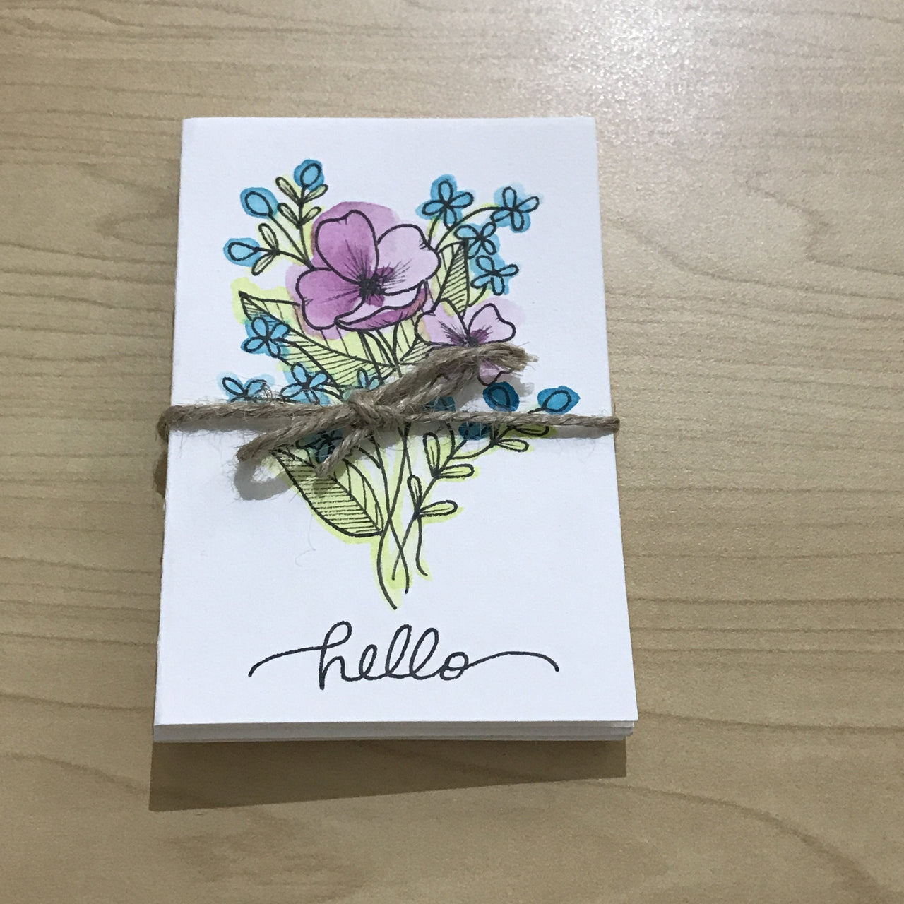 Watercolor Originals | Set of 4 cards Faith Greeting Card