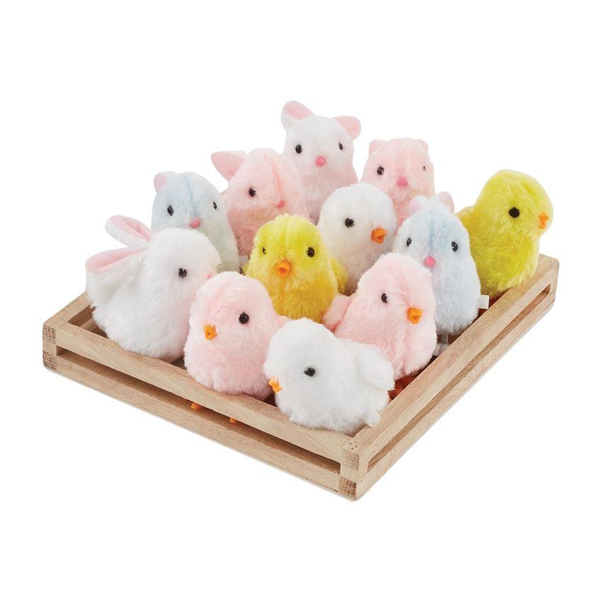 Wind Up Bunny and Chick Mud Pie Toy
