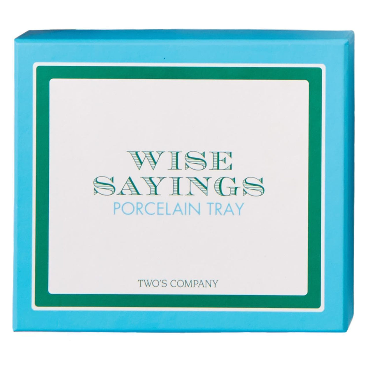 Wise Sayings Porcelain Tray - Girl's Best Friend Two's Company trinket tray