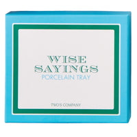 Thumbnail for Wise Sayings Porcelain Tray - Girl's Best Friend Two's Company trinket tray